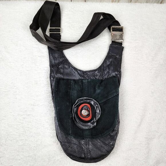 Pax 4u Floral Boho Crossbody Purse Bag Black - Picture 2 of 10